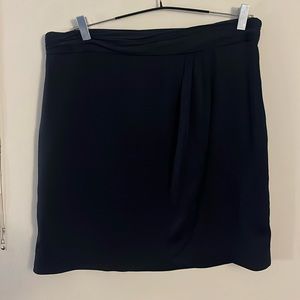 Banana Republic Faux Wrap Navy Skirt